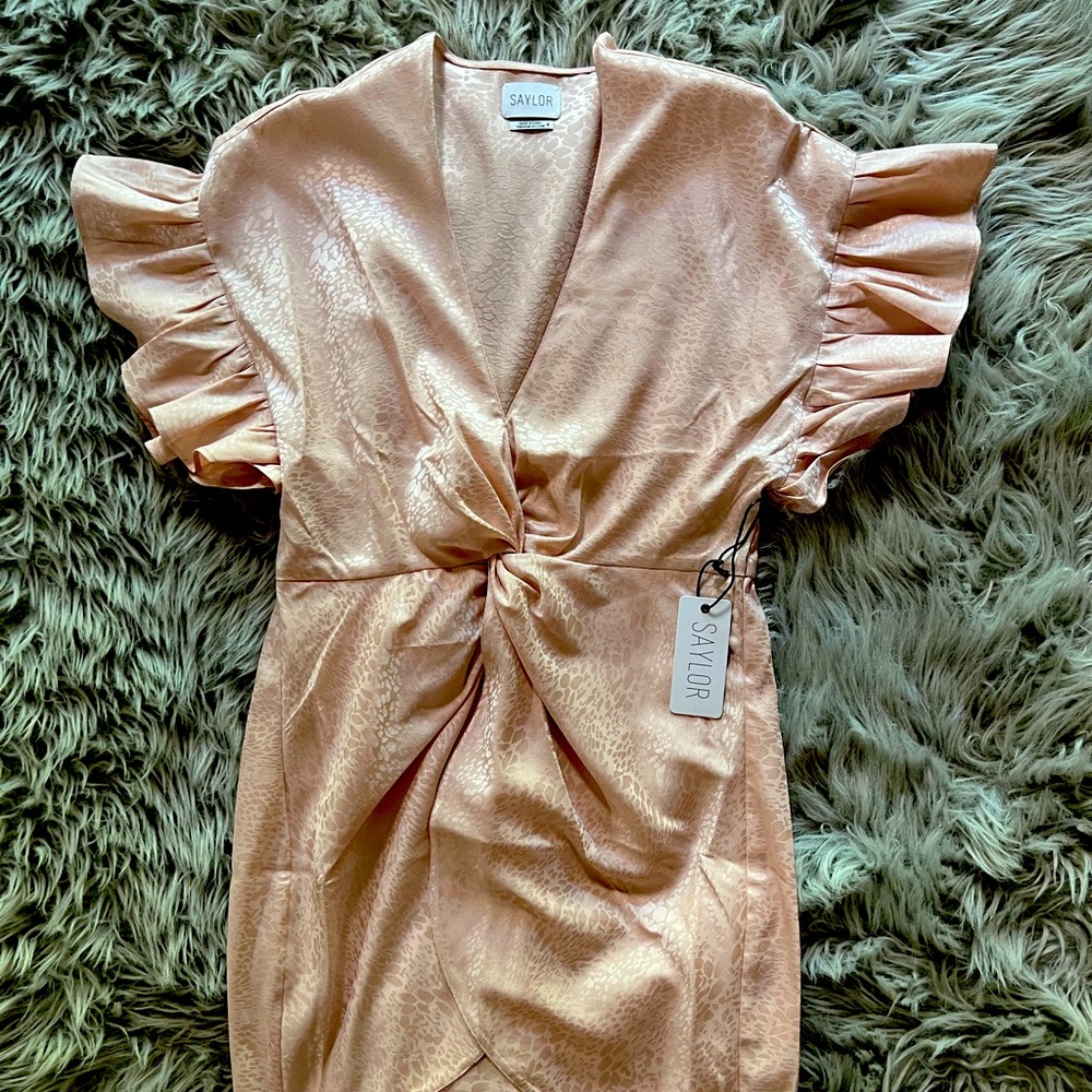Saylor dress- Brooke’s Blush dress new never been worn tags attached